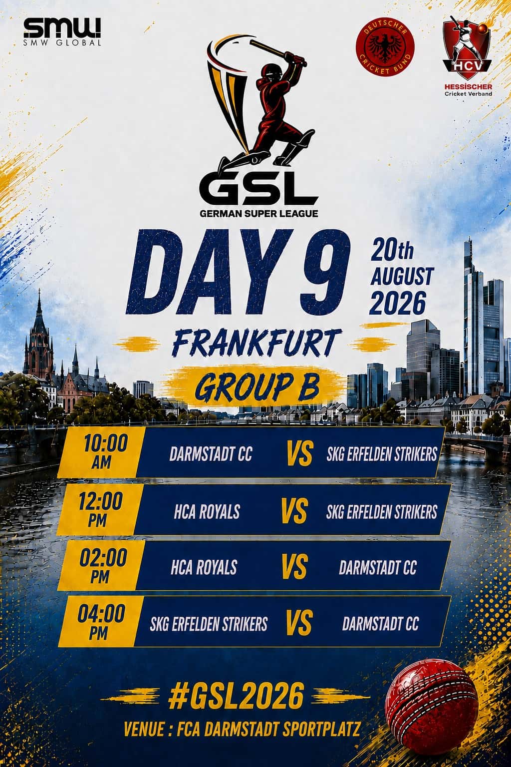 Spielplan Tag 9 – 20. August 2026, Gruppe B